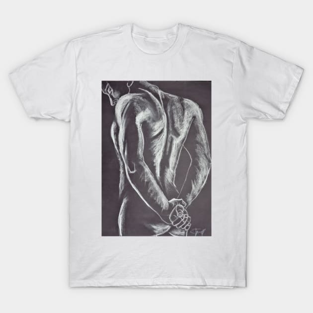Man Nude Figure 1 T-Shirt by CarmenT